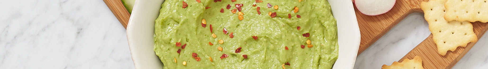 Avocado Basil White Bean Dip