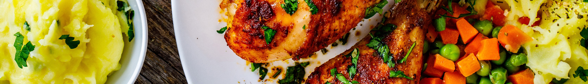 Roasted Chicken Thighs with Peas and Mint