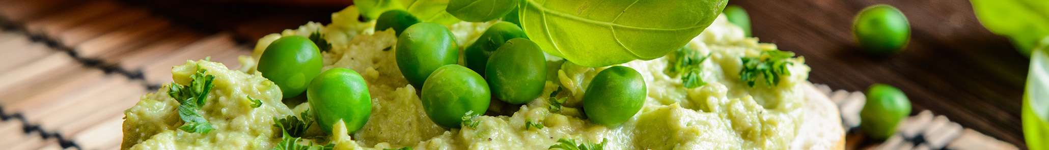 Green pea and coconut spread